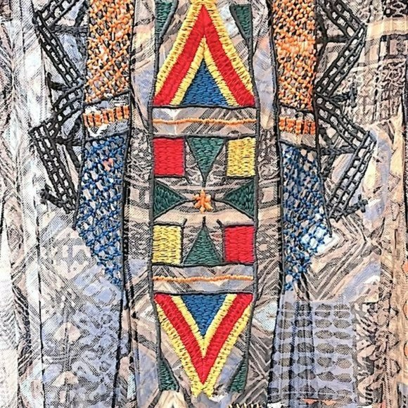 ❤️final sale Johnny Was Meline Mesh Dress Blue Small❤️Final Sale .. * - Picture 7 of 9